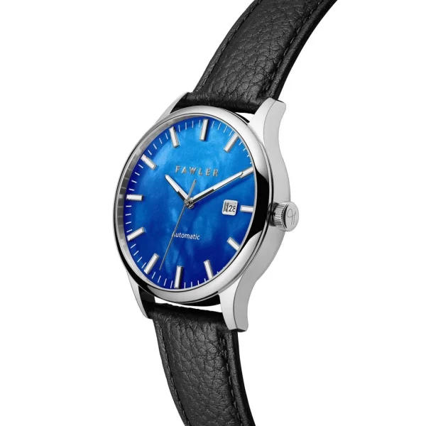 Couleurs variées Fawler Timon | Montre Automatique à Cadran En Nacre Bleue 5