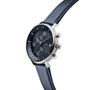 site pas cher Sidegren Solis | Montre Chronographe Bleue à énergie Solaire 12