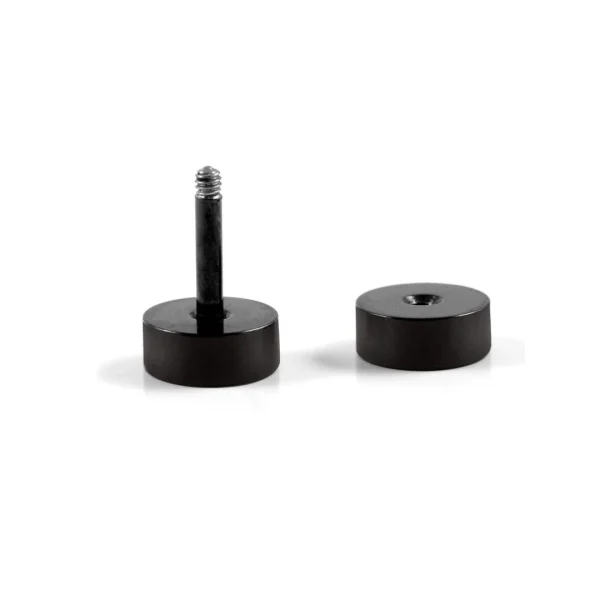 achat Lucleon Clou D’oreille Noir 4mm 3