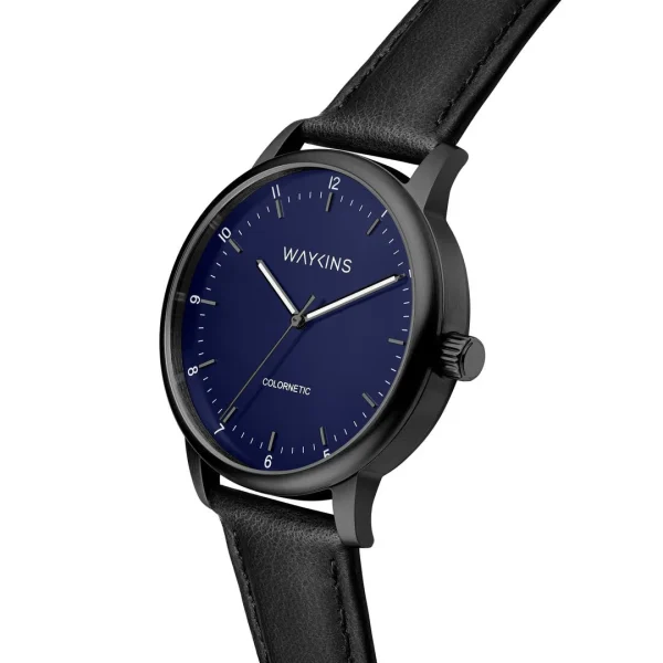 vente luxe pas cher Waykins Colornetic | Montre Noire De Couleur Changeante 6