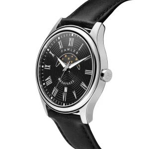 Fawler Imperator | Montre à Phases De Lune En Acier Inoxydable Noir Et Argenté Service Clients Dédié 12