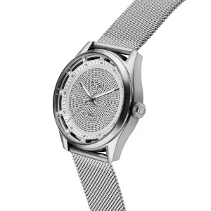 boutique pas cher Otsu Calin | Montre Squelette Automatique Transparente Argentée 11