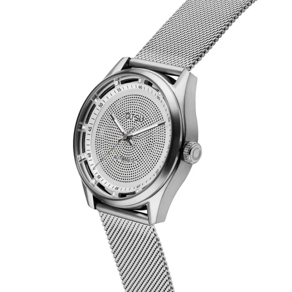 boutique pas cher Otsu Calin | Montre Squelette Automatique Transparente Argentée 4