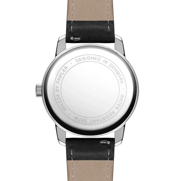 Fawler Beleza | Montre En Acier Inoxydable Argenté Avec Aventurine Bleue prix pas cher 4