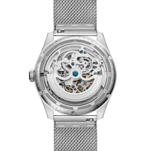boutique pas cher Otsu Calin | Montre Squelette Automatique Transparente Argentée 13