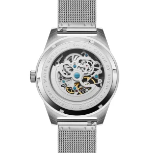 Meilleur Service Arkai Caron | Montre Squelette Automatique En Acier Inoxydable Argenté 13