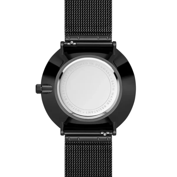 Prestation Et Rapide Seizmont Instant | Montre Minimaliste Noire Et Blanche Avec Bracelet En Maille Milanaise 5