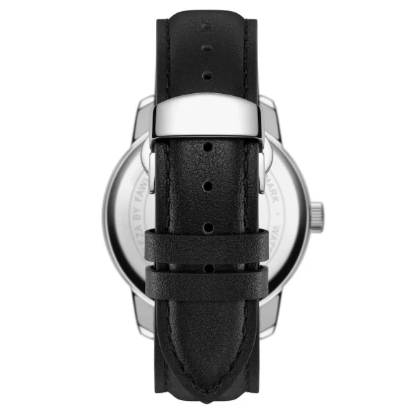 Fawler Beleza | Montre En Acier Inoxydable Argenté Avec Aventurine Bleue prix pas cher 5