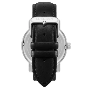 magasin en ligne france Lucleon Hydra | Montre Noire De Style Vintage En Acier Inoxydable 12