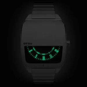 Otsu Hoc | Montre à Demi-cadran En Acier Inoxydable Argenté boutique en france 9