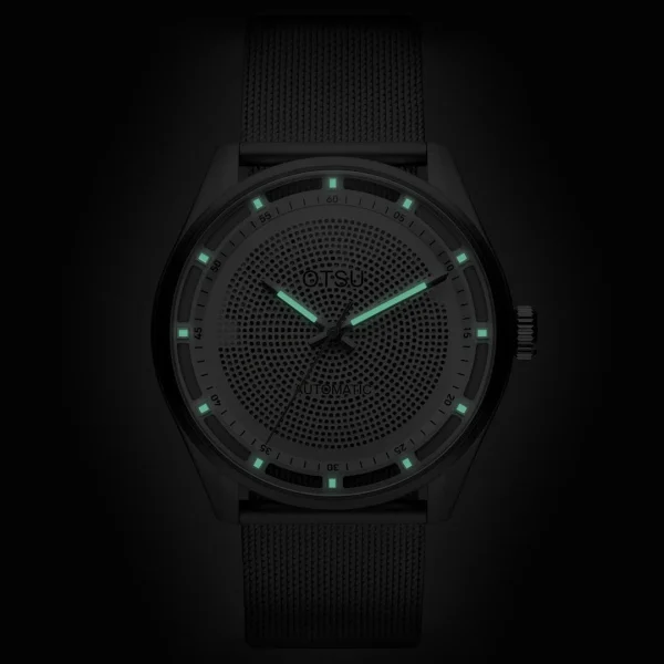 boutique pas cher Otsu Calin | Montre Squelette Automatique Transparente Argentée 3