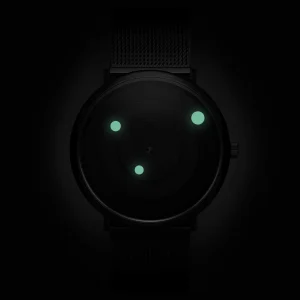 Prestation Et Rapide Seizmont Instant | Montre Minimaliste Noire Et Blanche Avec Bracelet En Maille Milanaise 10