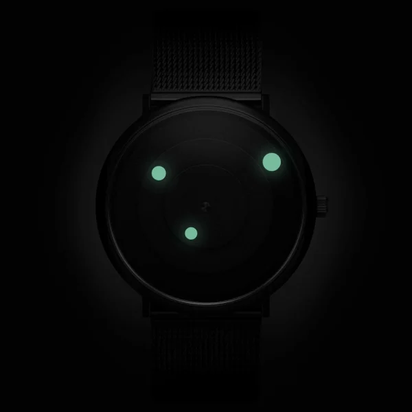 Prestation Et Rapide Seizmont Instant | Montre Minimaliste Noire Et Blanche Avec Bracelet En Maille Milanaise 3