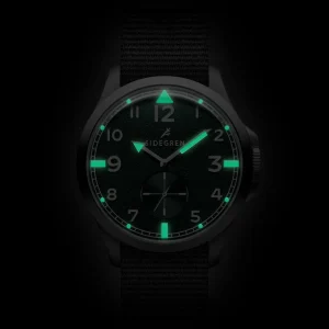 Authentic Original licence Sidegren Luxor | Montre De Terrain De Style Vintage En Acier Inoxydable Couleur Vert Et Argent 10