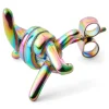 Otsu Boucle D’oreille Floyd Arc-en-ciel En Fil De Fer Barbelé nouvelle saison 16