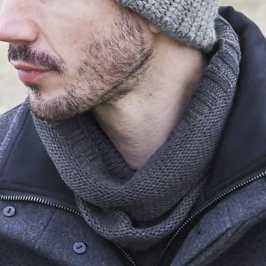 Fawler Écharpe Tube Grise Fredo Montagna luxe soldes 18