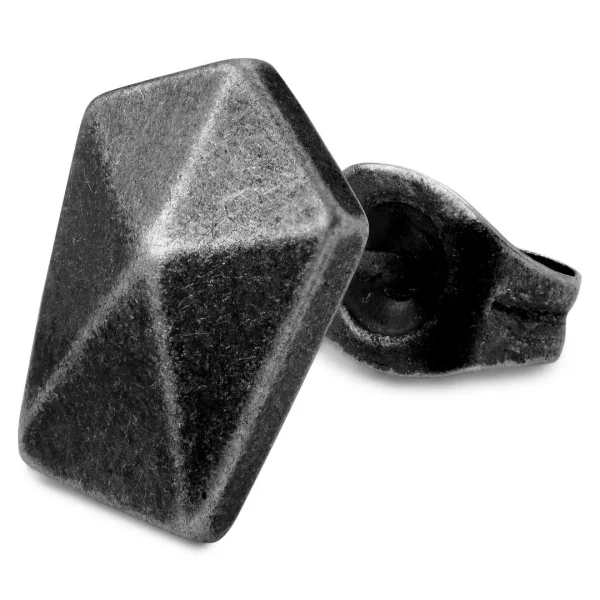 online boutique Moody Mason Clou D’oreille Jax En Acier Gris 1