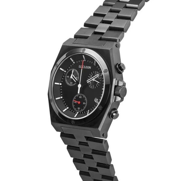 boutiqued en ligne Lucleon Montre Chronographe Lavon Ray En Acier Inoxydable 3