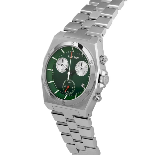 achat pas cher Lucleon Montre Chronographe Leal Ray En Acier Inoxydable 3