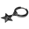meilleur service Lucleon Boucle D’oreille En Acier Noir Avec Pendentif étoile 22