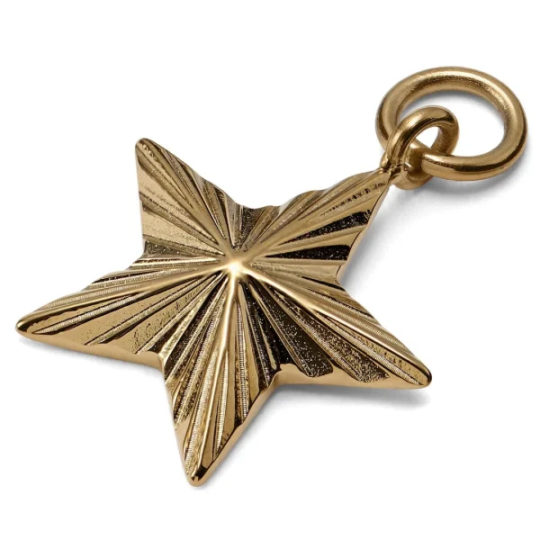 offre spéciale Lucleon Amulette étoile En Acier Doré 1