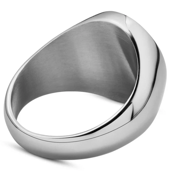 vente luxe pas cher Lucleon Chevalière En Acier Vasilios Isaac “La Couronne” 3