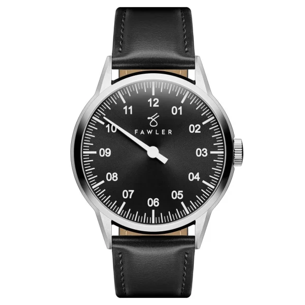 Fawler Paz | Montre Habillée Noire à Une Seule Aiguille En Acier Inoxydable REMISE allant 1