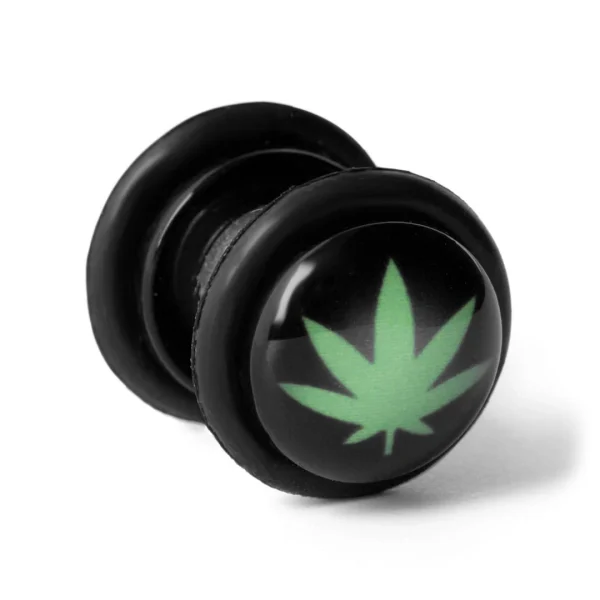 Fort Tempus Boucle D’oreille Magnétique Feuille De Cannabis site pas cher 3