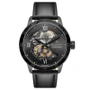 Seizmont Dante II | Montre Squelette En Acier Inoxydable Noir Avec Bracelet En Cuir Prix très abordable 20