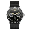 nouveau produit Fawler Ryka | Montre Militaire De Plongée Noire Et Jaune 22