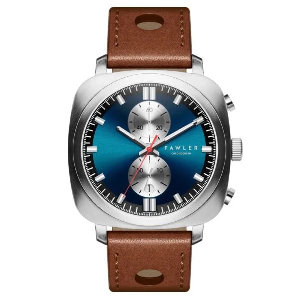 Fawler Callao | Montre Coussin Bleue solde en ligne 1