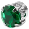 Livraison gratuite Lucleon Boucle D’oreille Magnétique à Cristal Vert 11