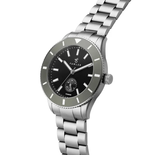Fawler Makalu | Montre De Plongée En Titane Brossé Avec Lunette Grise outlet 6