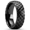 grande popularité Lucleon Hyperan | Anneau Noir En Titane Avec Motif Pneumatique – 8 Mm 14