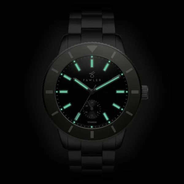 Fawler Makalu | Montre De Plongée En Titane Brossé Avec Lunette Grise outlet 5