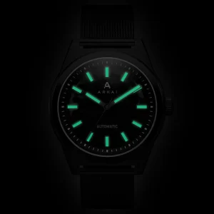 vente en ligne Arkai Caron | Montre Squelette Automatique En Acier Inoxydable Noir 9