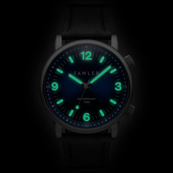 acheter Fawler Acero | Montre De Plongée Bleue En Acier Inoxydable Argenté 3