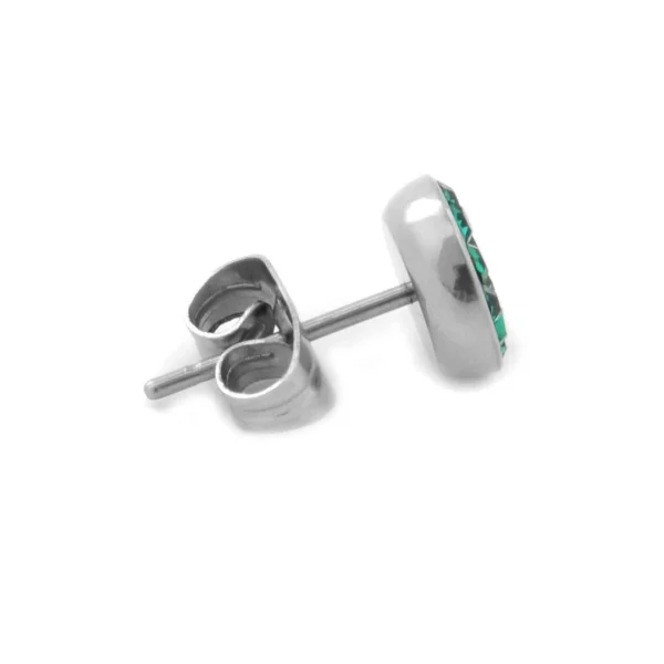 Top ventes Fort Tempus Clou D’oreille à Zircones Cubiques Vertes 3