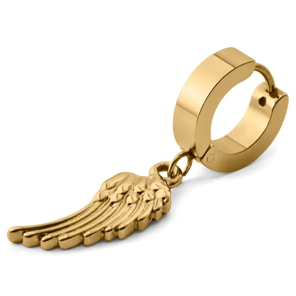Otsu Boucle D’oreille Floyd Dorée Avec Pendentif En Forme D’aile magasin solde 1