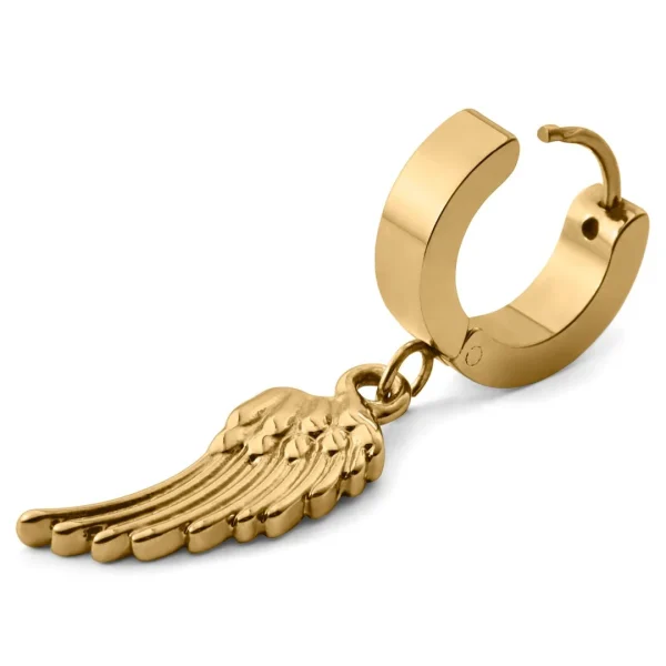 Otsu Boucle D’oreille Floyd Dorée Avec Pendentif En Forme D’aile magasin solde 3