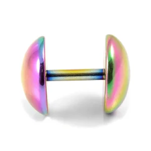 Fort Tempus Clou D’oreille Circulaire Arc-en-ciel De 8mm Nouvelle tendance 10