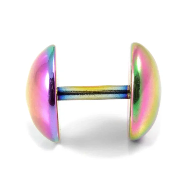 Fort Tempus Clou D’oreille Circulaire Arc-en-ciel De 8mm Nouvelle tendance 3