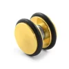 Meilleur Service Fort Tempus Boucle D’oreille Magnétique Noire Dorée 10 Mm 20