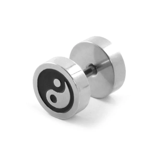 Fort Tempus Boucle D’oreille Yin & Yang 8 Mm Satisfait ou Remboursé 1