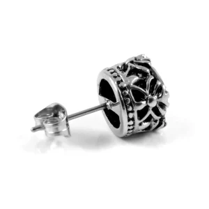 Vente Fort Tempus Boucle D’oreille Noire “Royal” 9mm 9