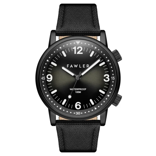 Fawler Acero | Montre De Plongée En Acier Inoxydable Noir qualité supérieure 1