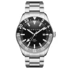 marques pas cher Fawler Métier | Montre GMT En Acier Inoxydable Gris 22