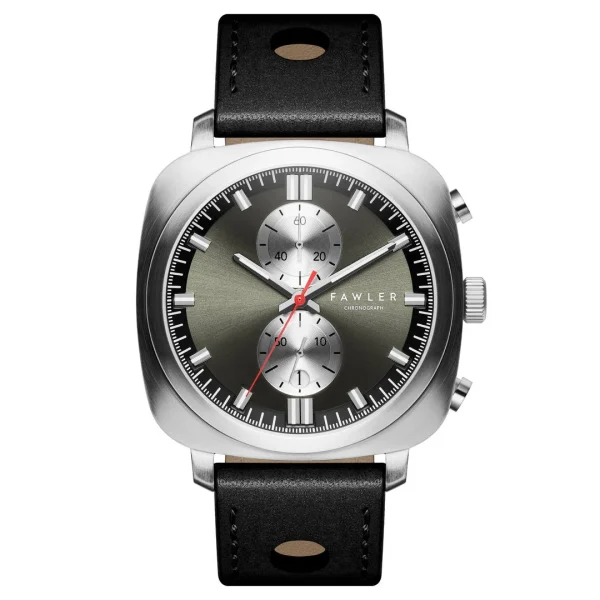 grossiste en ligne Fawler Callao | Montre Coussin Noire 1