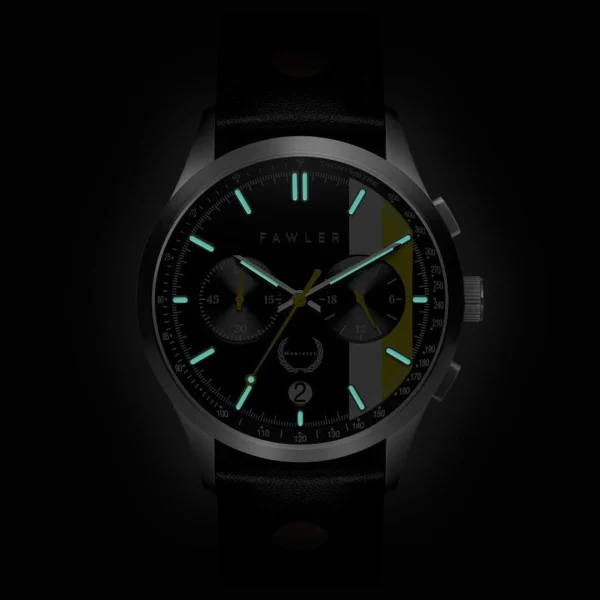 Satisfait ou Remboursé Fawler Monterey | Montre De Course Jaune Et Noire 6