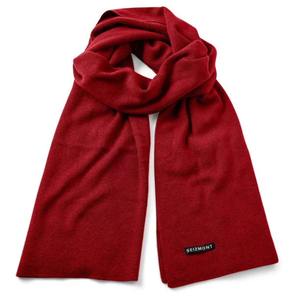 boutique en ligne Seizmont Hiems | Écharpe Rouge En Laine Mélangée 1